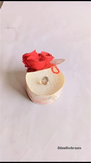 Mini Ring Box Idea 😱#viral#shorts#craft#wedding#ytshorts