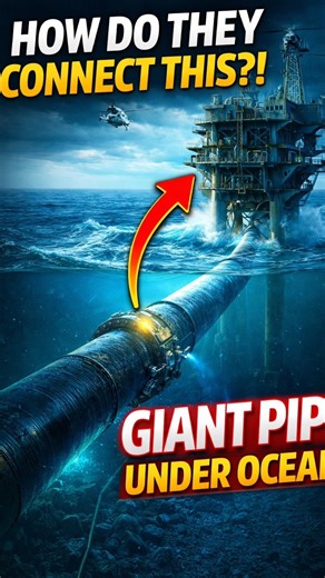 How Do Pipelines Survive Deep Ocean Pressure?! #shorts #ocean