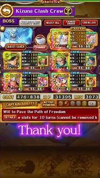 [OPTC] PREPARATION | Kizuna Clash vs Eneru (Enel) with No New Batch [トレクル] [#shorts]