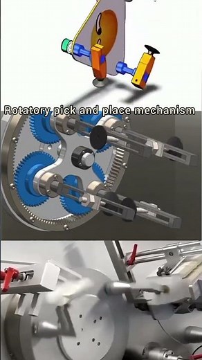 Rotatory pick and place mechanism #shorts