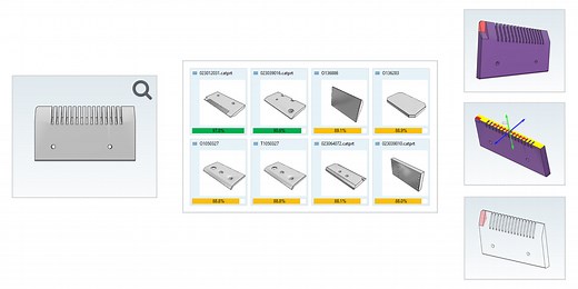 3D類似形状検索GEOsearch | インテリジェント検索メソッド | PARTsolutions | CADENAS（キャデナス）