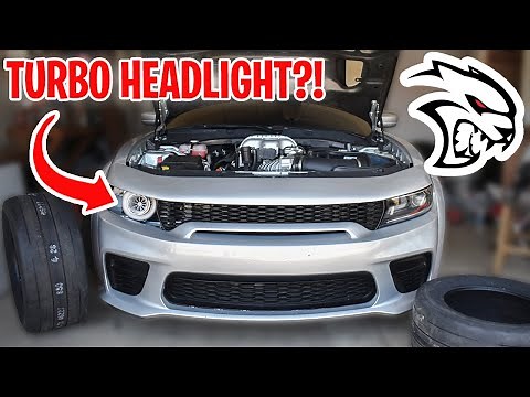 This 1000hp Hellcat Has a Turbo Headlight?!