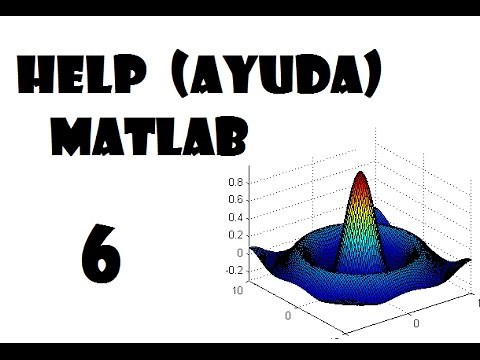 🖥. Help (ayuda) en Matlab