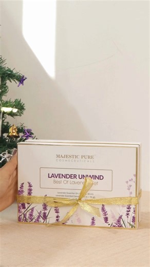 MAJESTIC PURE | Cosmeceuticals on Instagram: "Unwind, Relax, Repeat ✨💜 The Lavender Unwind Gift Set is your ultimate self-care trio: soothing Lavender Essential Oil, dreamy Lavender Scrub, and a calming Lavender Scented Candle, everything you need to melt stress away and create your personal sanctuary. 🌿💆‍♀️ Perfect for gifting or keeping your own moments of calm this season. 🎁💜 #MajesticPure #LavenderUnwindSet #SelfCareRitual #LavenderEssentialOil #LavenderScrub LavenderCandle RelaxationRo