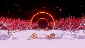 Download Cherry Blossom Tunnel Background for free