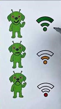 Gog The Green Alien Dog Wifi mood test puzzle 🧩🎨 #trending #gogthealiendog #art