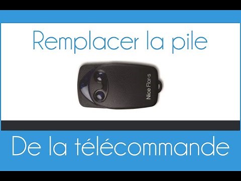 How to change the battery in the Nice Flor-S remote control