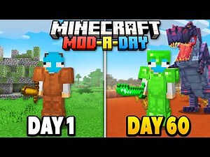 Minecraft, But I Add NEW MODS Every Day...