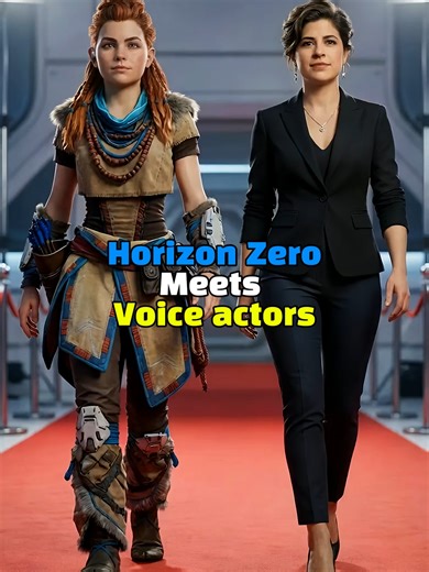 Horizon Zero Meets Voice Actors #horizonzerodawn #aloy #voiceactors #aiart #fy