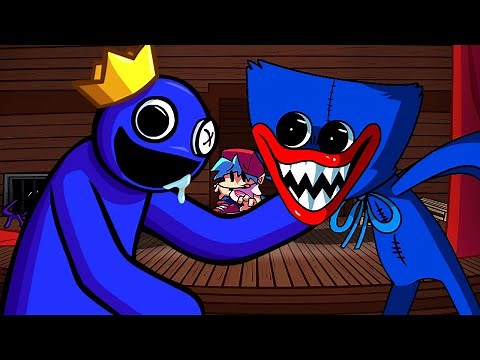 Blue VS Huggy Wuggy 🎶 (FNF Odd Friend but Huggy Wuggy Sings It)