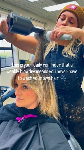 Hand Tied Hair Extensions | Toppers & Crowns | Luxury Hair Color on Instagram: "People underestimate how much better life gets when your hair is already done. Less stress. More confidence. Effortless mornings. Weekly blowouts = main character energy 💁‍♀️ Limited weekly spots — grab yours while they’re available."