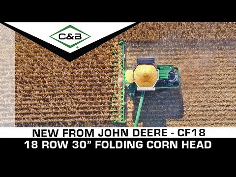 New: CF18 18 Row 30" Folding Corn Head From John Deere