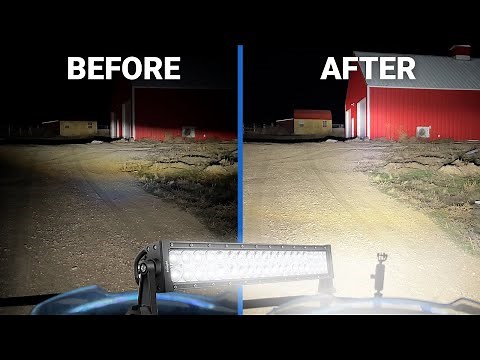 Easy upgrade for my ATV // Light bar installation