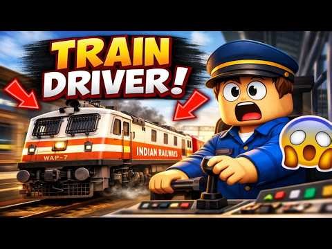 I Became an Indian Train Driver in Roblox! 🚆 Indian Rail Simulator Gameplay (Super Realistic)