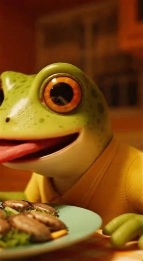 Dinner Etiquette: Amphibian Edition | Frog Learns Table Manners the Hard Way