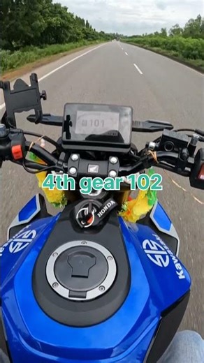 #shorts Honda Hornet CB125 Gear & Top Speed Test | Real Road Performance 🔥