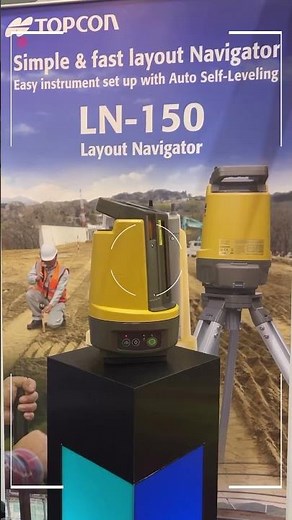 LN-150: Simple & fast layout navigator, with auto self-levelling #robotics #constructionindustry