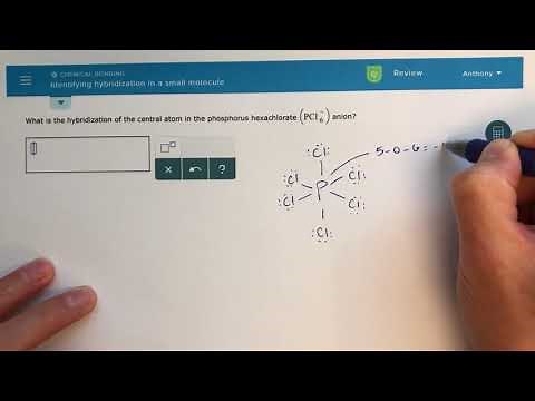 ALEKS - Identifying Hybridization in a Small Molecule