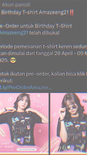 AYOO GUYS IKUTAN PO NYA BIRTHDAY T-SHIRT NYAA AZIZI #CapCut #zeejkt48🦖 #jkt48zee🦖 #jkt48zee #zeejkt48 #azizishafaasadel #aziziasadel #zeeasadel #zee #fypシ゚ #fyppppppppppppppppppppppp #foryoupage #foryou #fypage #fyp #foryourpages #foryour #jkt48newera #trend #trending @zee asadel