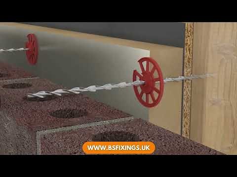 How to install Helical Timber Frame Wall Ties