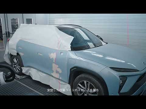 塗装ロボットの紹介。人工知能塗装ロボット #ロボット #人工知能 #塗装 #車修理 #塗装ロボット