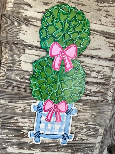 Chinoiserie Door Hanger - Chinoiserie Door Decor - Personalized Door Hanger - Summer Decorations - Spring Decor - Chinoiserie Decor - Etsy