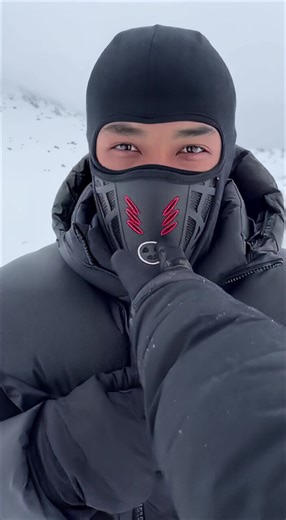 the steam engine effect #facemask #commuterlife #winterrunning #tiktokshop