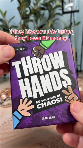 Throw Hands Rock Paper Scissors Card Game – The Absurdly Fast and Chaotic Party Game for 2 to 8 Players – 60 Second Game for Friends, Families, and Game Night – Ages 7 Mens products Men 30 Men 40 Womens products Women 30 Women 40 Trending Products Must Buy #Summerwins #weeklydeals #tiktokshopblackfriday #tiktokshopbacktoschool #games