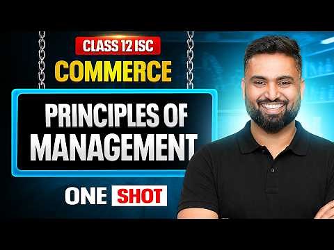 PRINCIPLES OF MANAGEMENT | CLASS 12 ISC | COMMERCE ONESHOT | Shubham Jagdish | 8112601234