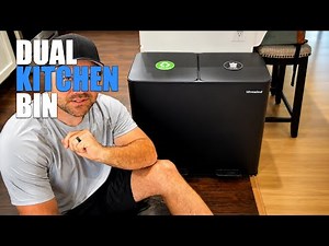 Huge Kitchen Upgrade: Dual 13-Gallon Stainless Steel Trash Can Review