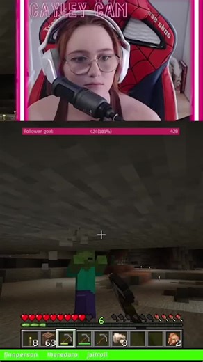 Minecraft shenanigans #minecraft #minecraftdeaths #streamer #clip #cayley_games