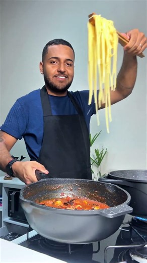 Linguine Pomodoro with Bacon and Octopus Recipe