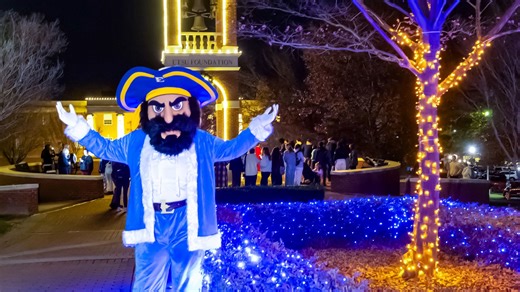 Here’s a quick recap of our Holiday Lights Ceremony for anyone who couldn’t make it out. ✨🎄 Campus looked beautiful, the music was great, and the holiday spirit was present. If you’re in town for Thanksgiving Break, swing by campus and enjoy the lights for yourself! #ETSU #holidaylights #BucsGoBeyond | East Tennessee State University