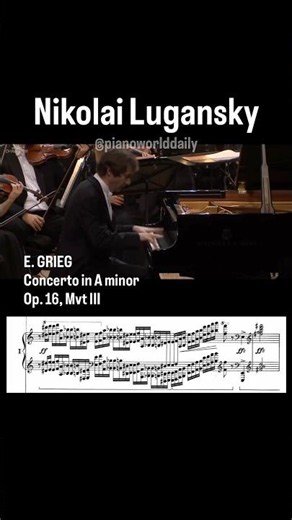 Lugansky- Grieg: Piano Concerto #piano #grieg #concerto #pianoworlddaily #orchestra