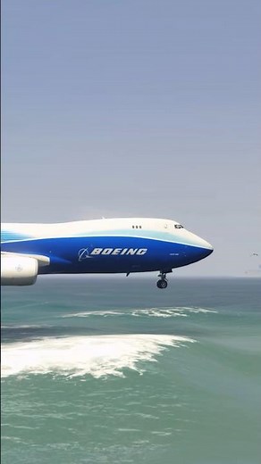 Boeing 747 Water Approach with Absolute Precision