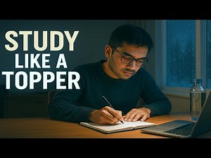How to STUDY Like A TOPPER - 5 Steps to Become Topper