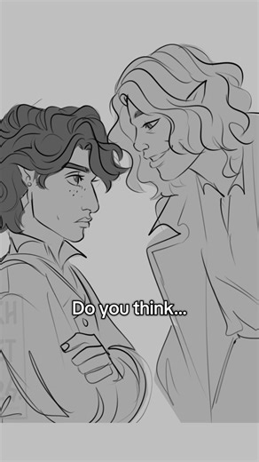 Where’s Pharosh’s true crime documentary…😰 [context] First half: 17 years ago, Pharosh Sion (left) and Godwin Halecast (right) first meet at the tavern Pharosh works at. They have some back and forth after Pharosh calls him out for pretty much “cosplaying the humble hero” Godwin, having never been treated that way, gets a keen interest in Pharosh that spirals into obsession…ya know, like a psycho -_- Part 2: Present, after failing to persuade the Ketolist council that the Halecast’s are a part 