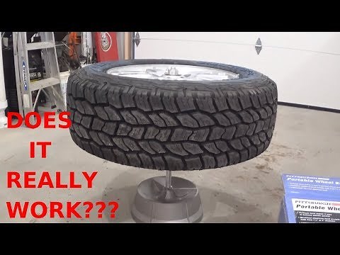 Harbor Freight Wheel Balancer ............How to balance a tire
