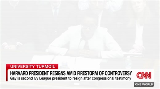 Harvard President resigns amid firestorm of controversy