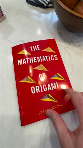 Degrees of Freedom on Instagram: "We’re in a book! Last year, Joseph O’Rourke reached out for permission to include the DoF Loop Table design as an example of origami inspired furniture in his upcoming book, The Mathematics of Origami. It’s cool to see the design I made for my mom end up as part of an educational tool. I’m particularly fired up about its BAMF neighbors: the JWST mirror, BYU’s flasher satellite concept, Shannon Zirbel’s thickness accommodating flasher design, and The JAXA Space F