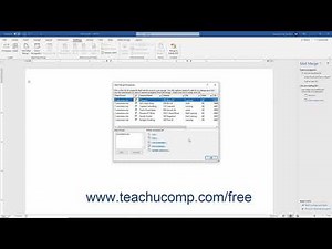 Word 2019 and 365 Tutorial The Step by Step Mail Merge Wizard Microsoft Training