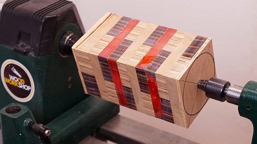 How makers use paper and plywood to create art on the lathe