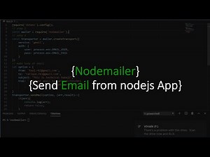 NodeJS | Send email including from, to, cc and bcc fields using nodemailer in just 3 steps