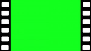 filmstrip over lay loop green screen chroma key animation