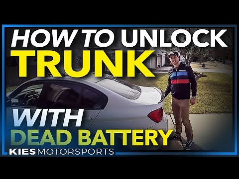 How to Open a Trunk and Jump Start a BMW with a Dead Battery!