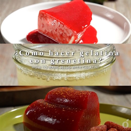 ¿Tienes grenetina en casa? 🙌 Aprende cómo hacer una gelatina deliciosa y fácil con este paso a paso. 🍮✨ | kiwilimón