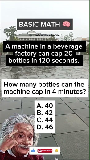 How many bottles can the machine cap in 4 minutes? - Basic Math