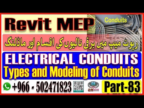Mastering Electrical Conduits in Revit MEP Types, Applications, and Best Practices in Urdu | Part 83