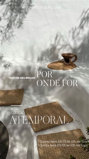 MUNDALUA | É Hojeeee!!!! LANÇAMENTO DA COLEÇÃO ATEMPORAL ✨🫶🏻 Vêm ver e se apaixonar!!! Essa coleção tá lindaaa, leve e elegante — bem do jeitinho... | Instagram