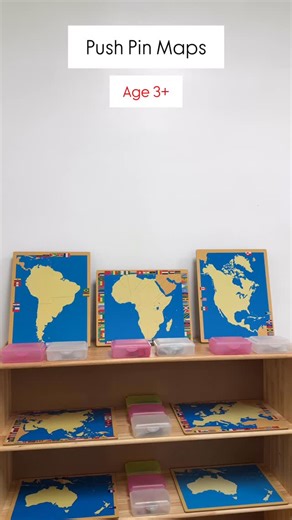 Alison's Montessori on Instagram: "Pin, Label, and Organize – A Hands-On Geography Adventure! Explore the world continent by continent with our 6 Continent Push Pin Maps! Each continent set includes four detailed maps, featuring country names, capitals, national flags, and a blank push-pin map. Children use the included stickers to label each country, capital, and flag, then place push pins to reinforce what they’ve learned. For easy storage and organization, the set includes three plastic conta